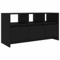 vidaXL TV skrinka čierna 102x37,5x52,5 cm drevotrieska