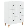 vidaXL Zásuvkový kabinet Biela 66 x 34,5 x 90 cm Kompozitné drevo