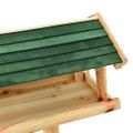 vidaXL Krmítko pre vtákov so stojanom 37x28x100 cm jedľové drevo