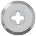 vidaXL Zámková matica 2 ks Strieborná M6 x 15 mm Oceľ