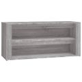 vidaXL Regál na topánky sivý dub sonoma 100x35x45 cm spracované drevo