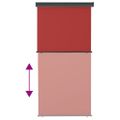 vidaXL Bočná markíza na balkón 125x250 cm, červená