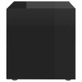 vidaXL TV skrinky 4 ks, lesklé čierne 37x35x37 cm, kompozitné drevo