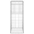 vidaXL Gabiónové koše/stĺpy 2 ks 40x40x100 cm železo