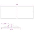 vidaXL Podlahová tesniaca hmota pre garáž 155 x 28 mm 5,5 m EPDM guma