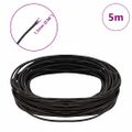 vidaXL Kožená šnúrka 1 Tmavohnedá Ø1,5 mm x 5 m Koža