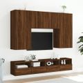 vidaXL TV nástenná skrinka hnedý dub 80x30x30 cm kompozitné drevo