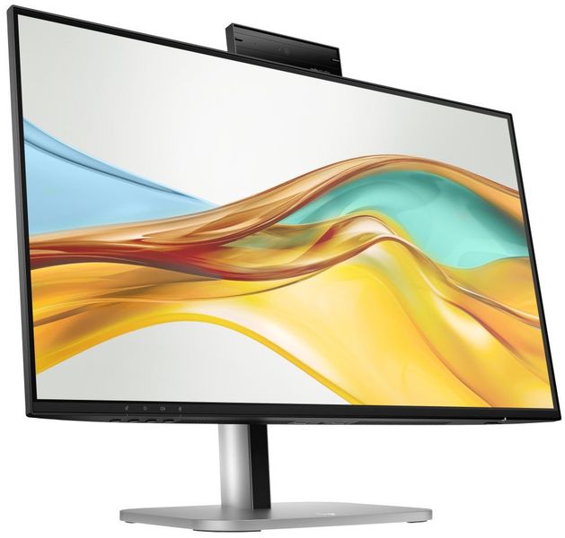 HP/524pm/23,8"/IPS/FHD/100Hz/5ms/Blck-Slvr/3R Konferencní monitor, 23,8" FHD, 5Mpx webkamera, AI potlacení šumu, USB-C 100W, IPS panel, integrované reproduktory
