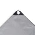 vidaXL Celta 650 g/m², 5x6 m, sivá