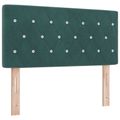 vidaXL Posteľ boxspring s matracom Tmavozelená 100 x 200 cm Zamat