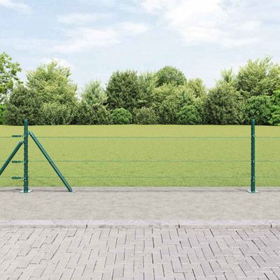 vidaXL Hexagonálne oplotenie s betónovým podstavcom 50 x 0,4 m Zelená