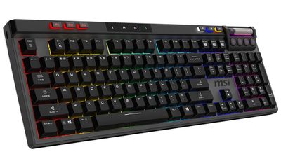 MSI herná klávesnica STRIKE PRO Wireless Silent / bezdrôtová 2,4GHz+BT / mechanická / RGB / USB / podložka / CZ+SK layout MSI herná klávesnica STRIKE PRO Wireless Silent / bezdrôtová 2,4GHz+BT / mechanická / RGB / USB / podložka / CZ+SK layout