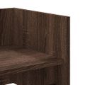 vidaXL Nástenná polica hnedý dub 70,5x35x30,5 cm kompozitné drevo