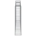vidaXL Oblúkové gabionové koše 4 ks 300x30x140/160 cm pozink. železo