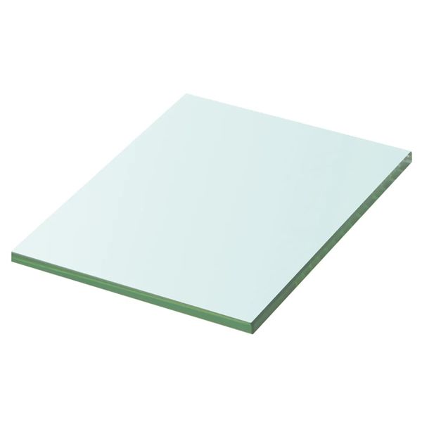 vidaXL Poličkový panel z priehľadného skla, 20x15 cm