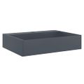 vidaXL Umývadlo minerálny/mramorový odliatok 50x38x11cm antracitové