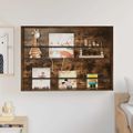 vidaXL Regál na časopisy Dymová dub 100 x 12 x 70 cm Kompozitné drevo
