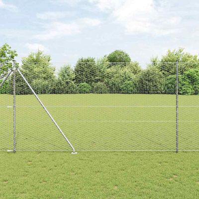 vidaXL Exteriérový hexagonálny plot s prístupovým stĺpikom 25 x 1,6 m