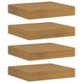 vidaXL Stenná polica Nástenná montáž 4 ks Béžová 23 x 23,5 x 3,8 cm