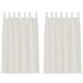 vidaXL Voile záclona 2 ks Krémová 175 x 140 cm Polyester