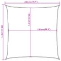 vidaXL Tieniaca plachta 160 g/m² bledozelená 2x2 m HDPE