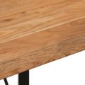 vidaXL Barový stôl 110x55x107 cm masívna akácia a železo