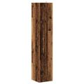 vidaXL rohová skrinka Old Wood 33x33x165 cm Engineered Wood