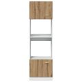 vidaXL Mikrovlnná skrinka Lyon Artisan Oak 60x57x207 cm, technicky upravené drevo