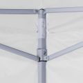 vidaXL Profesionálny skladací párty stan+4 steny 2x2 m, oceľ, biely