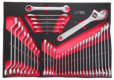 Modul so náradím do dielenského vozíka MECHANIC TOOL TRAY 11, 39 kusov SIXTOL