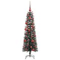 vidaXL Umelý vianočný stromček Zelená 150 cm PVC, plast a oceľ
