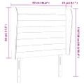 vidaXL Čelo postele so záhybmi bledosivé 93x23x118/128 cm látka