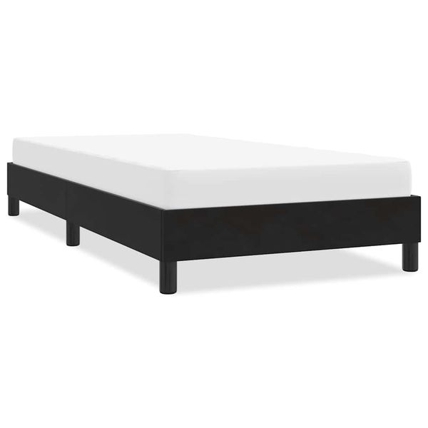 vidaXL Rám postele bez matraca Čierna 90x210 cm Zamat