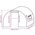 vidaXL Náhradná plachta na skleník (4,5 m²) 3x1,5x2 m, priehľadná