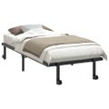 VidaXL Rám postele bez matraca Skladací Čierna 90x200 cm Oceľ