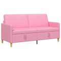 vidaXL Sofa s úložným priestorom Ružová 172 x 78 x 87 cm Polyester