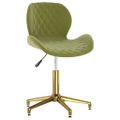 335042 vidaXL Swivel Dining Chair Light Green Velvet