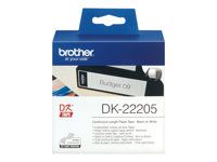 Čierna na bielu - rola (6,2 cm x 30,5 m) termálny papier - pre Brother QL-1050, QL-500, QL-550, QL-560, QL-570, QL-600, QL-650, QL-710, QL-720, QL-820