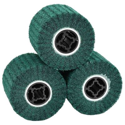 vidaXL Brúsne valce 3 pcs Zelená 12 x 12 x 10 cm Syntetické vlákno