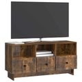 vidaXL TV skrinka Dymový dub 102 x 34,5 x 50 cm Kompozitné drevo