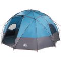 vidaXL Dómový stan so strechou Modrá 475 x 475 x 235 cm taft
