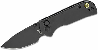 CJRB J1934-BBK Mica vreckový nôž 6 cm, PVD čierna, čierna, hliník
