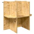 vidaXL Základňa terária Hnedá 50 x 50 x 50 cm OSB