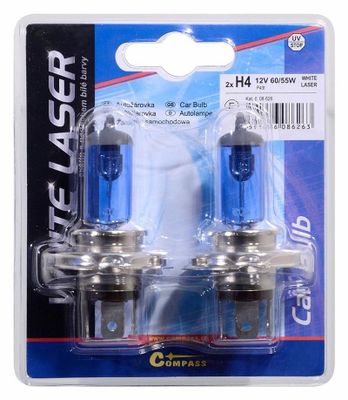 Žiarovka 12 V H4 60/55 W P43t WHITE LASER blistre 2 ks