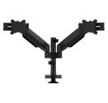 Neomounts DS65S-950BL2 Neomounts NEXT One SL Desk Mount, double display, sliding VESA (topfix clamp/grommet), black Držák, VESA, stolní, pro 2 ploché/zakrivené monitory, úhloprícka 24–34", náklon 140°, otácení 180°, rotace 180°, nosnost 22kg, ce