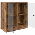 vidaXL Bočná skrinka Staré drevo 68 x 37 x 75,5 cm Kompozitné drevo