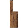 vidaXL Stôl s policami Staré drevo 100x45x140 cm Konštrukčné drevo