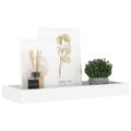 vidaXL Terasové nástenné police 2 ks dubové a biele 40x15x4 cm MDF
