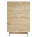 vidaXL Nočný stolík Dub sonoma 33,5 x 34,5 x 50 cm Kompozitné drevo