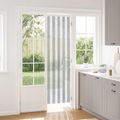 vidaXL Záves proti hmyzu z chenille Šedý a biely 56 x 200 cm 100% PP